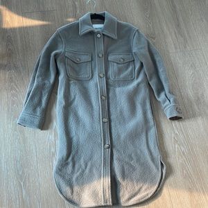 Aritzia Ganna LONG Jacket in Dry Basil Green XXS